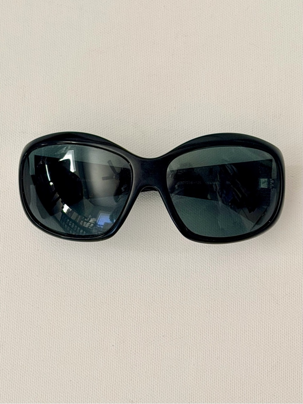 Vintage Oliver Peoples Vanadis 62mm Polarized Black Oversized Sunglasses